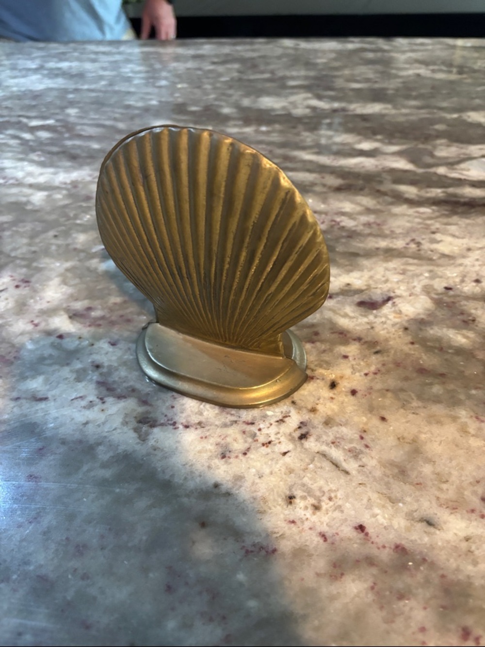Brass Shell Bookends - Pair - Picture 2 of 4